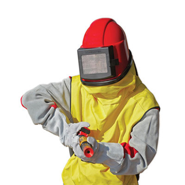 COMFORT Strahlhelm mit Nyloncape-0