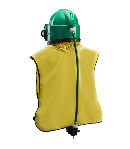 APOLLO 100 CE Strahlhelm mit Nyloncape-85