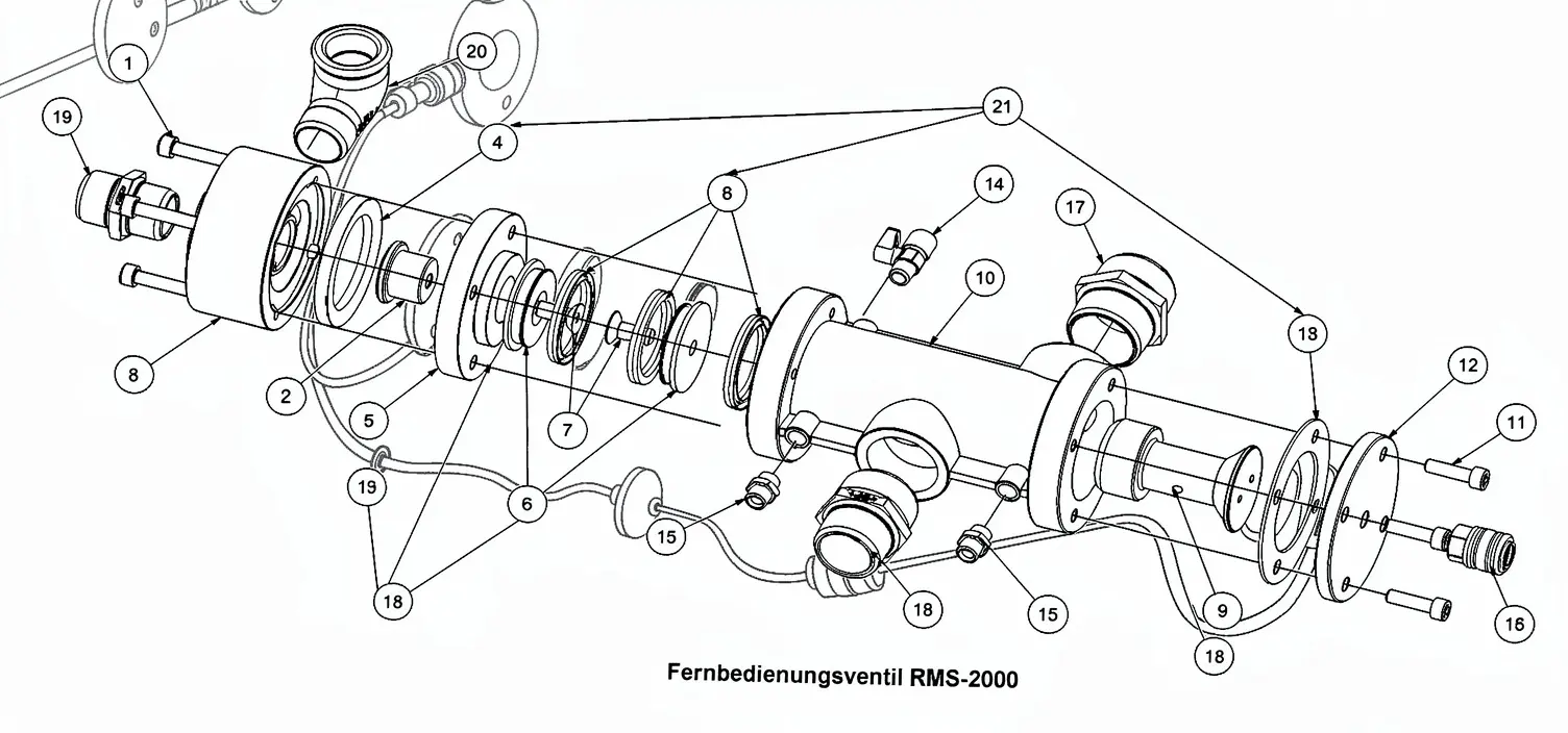 RMS 2000 Fernbedienung Ersatzteile